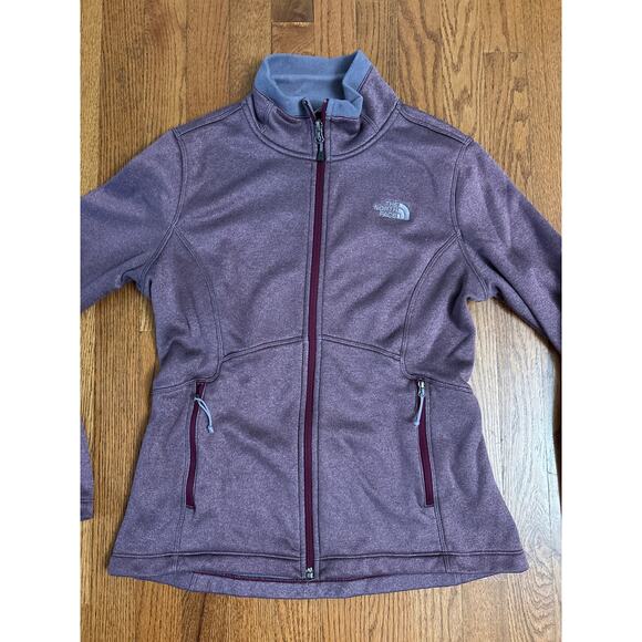 The North Face Women’s Full Zip Sweater Sweatshirt Purple Size Medium- EUC - Picture 2 of 6